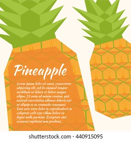 Pineapple design temlate brochure, flyer.