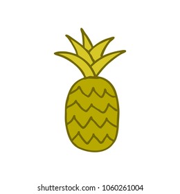pineapple doodle icon