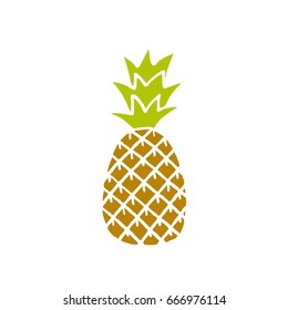 pineapple doodle icon