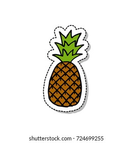 pineapple doodle icon