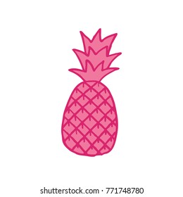 pineapple doodle icon