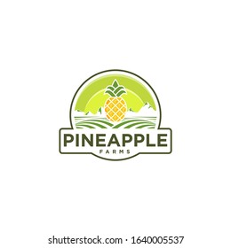 Pineapple Farm Logo Idea Vector Template Stock Vector (Royalty Free ...