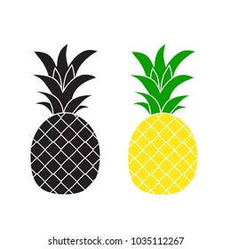 Pineapple fashion vector illustration icon.