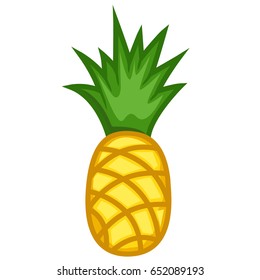 Pineapple Filled fruits colored vector icon