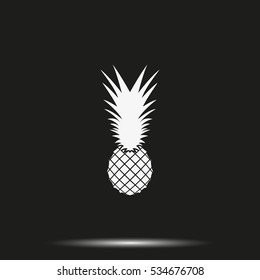 Pineapple flat icon.