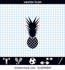 Pineapple flat icon.