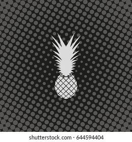 Pineapple flat icon.