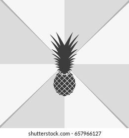 Pineapple flat icon.