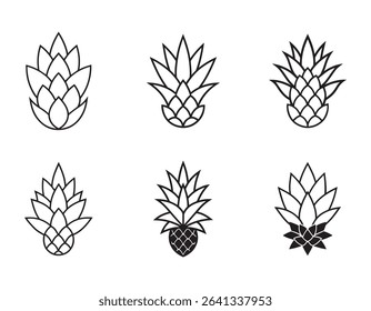 a pineapple flower icon with a spiky purple bloom