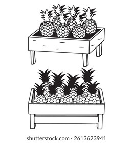 Pineapple Fresh Fruit Food, design 