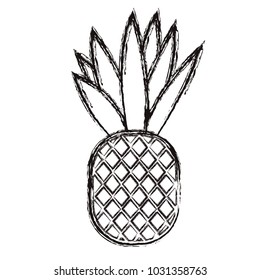 pineapple fresh fruit icon