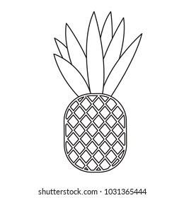 pineapple fresh fruit icon