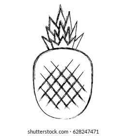 pineapple fresh fruit icon
