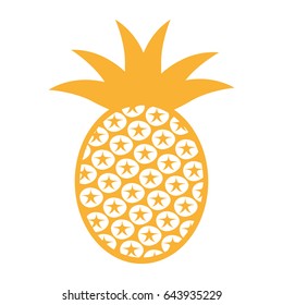 pineapple fresh fruit icon