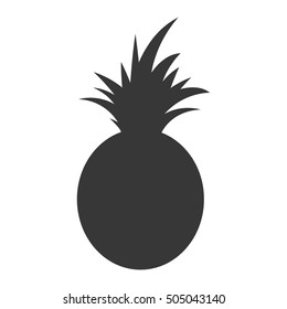 pineapple fresh fruit isolated icon vector illustration design