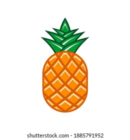 Pineapple Fresh Fruit Vector Icon