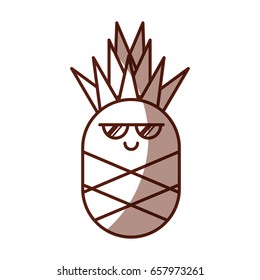 pineapple fresh fruitv kawaii character