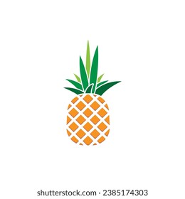 Pineapple Fruit Abstract Design Vector Illustration. Pineapple Fruit Creative Logo Icon.