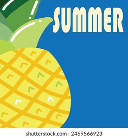 Pineapple fruit background benner summer fruit 