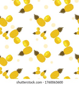 Pineapple Fruit Cartoon Character Design Graphic suitable for your design needs: logos, illustrations, animations, t-shirt designs, etc.