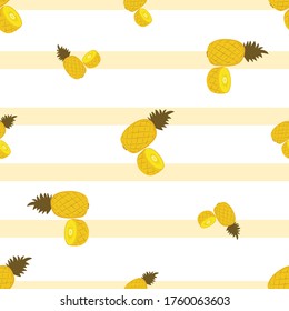 Diseño gráfico de caricatura de fruta de piña adecuado para sus necesidades de diseño: logotipos, ilustraciones, animaciones, diseños de camisetas, etc.