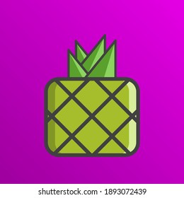 Ananas-Fruchtdesign und lustige Trends sind bei der Betrachtung hervorzuheben. geeignet für die Verwendung in verschiedenen digitalen Produkten und verpackten Produkten wie Arzneimitteln, Lebensmitteln, Kleidung und
