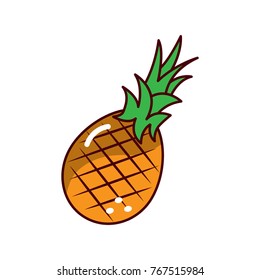 pineapple fruit fresh raw delicious