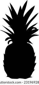pineapple fruit hand drawn illustration