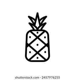 pineapple fruit icon design element