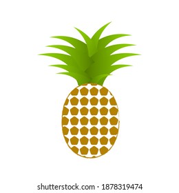 Ananas Fruit Icon Design Illustration