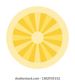pineapple fruit icon. flat sign of natural organic fruit in circle on white background. colorful vector illustration easy to edit and customize. eps 10