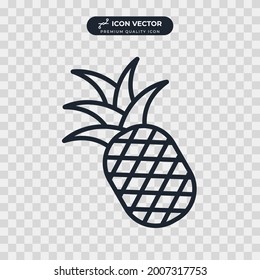 Ananas-Fruchtsymbol Symbol-Vorlage für Grafik- und Webdesign-Kollektion Logo Vektorgrafik
