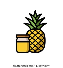 Ananas - Vektordesign für das Fruchtsymbol