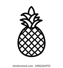 Pineapple fruit icon vector design illustration
