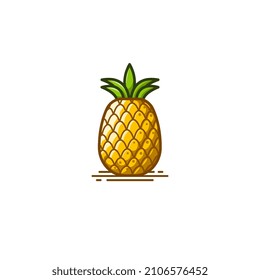 Pineapple fruit icon vector illustration