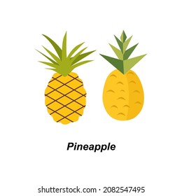 Ananas-Frucht-Symbol, Vektorbild.