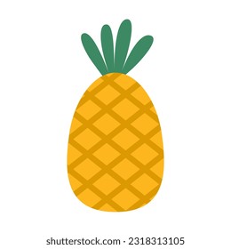 pineapple fruit item summer design illustration
