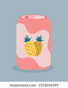 Pineapple Fruit Juice Drink with Can