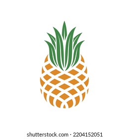 Pineapple  Fruit Logo Design Template