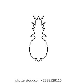 	
Pineapple fruit in outline icon. Summer fruits for healthy lifestyle. Vector illustration cartoon flat icon isolated on white. Editable graphic resources for many purposes.
