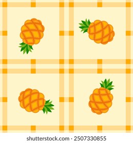 pineapple fruit pattern for background