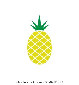 Plantilla de diseño de picón de frutos de piña vectorial ilustración aislada