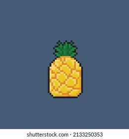 pineapple fruit in pixel style