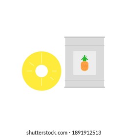 pineapple fruit sketch icon on white background
