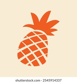Pineapple Fruit trendy artwork fetching abstract vector illustration colorful practical design.eps