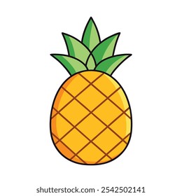 Abacaxi Fruit Vetor arte Ilustração