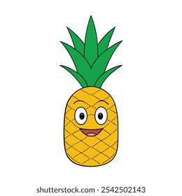 Pineapple Fruit Vector art Illustration