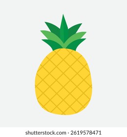 Projeto de ilustração de vetor de frutas de abacaxi