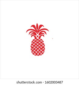 the  pineapple fruit vector logo