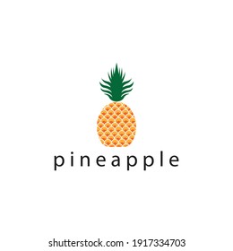 Pineapple fruit vector logo illustration icon design clip art